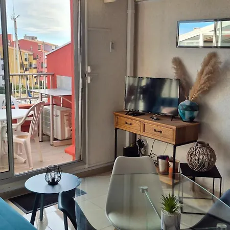 Mykonos Iii, T2 Mezzanine, Vue Mer, Parking Et Wifi Apartament Agde