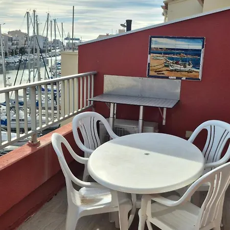 Apartament Mykonos Iii, T2 Mezzanine, Vue Mer, Parking Et Wifi Agde