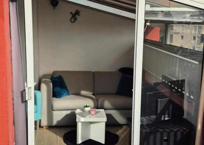 Daire Mykonos Iii, T2 Mezzanine, Vue Mer, Parking Et Wifi Agde